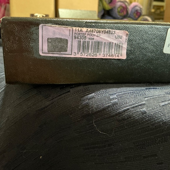 CHANEL Patent Quilted Brilliant Zipped Pocket Wallet Burgundy Black Authentic❤️ - Picture 11 of 11